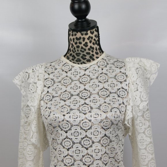 Tinywillow Lace Shirt sz M - Picture 2 of 11
